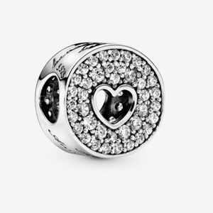 Pandora Pave Heart Happy Anniversary Charm